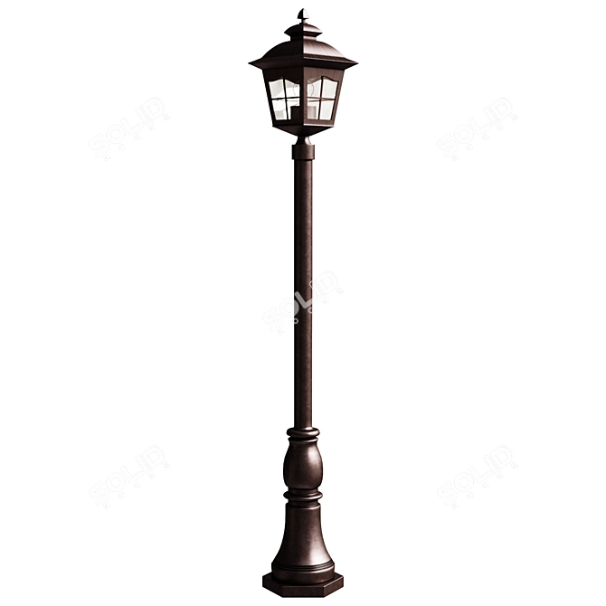 Royston Outdoor Lamp Post 3D model image 1