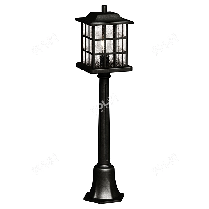 Amalfi Outdoor Lamp Post 3D model image 1