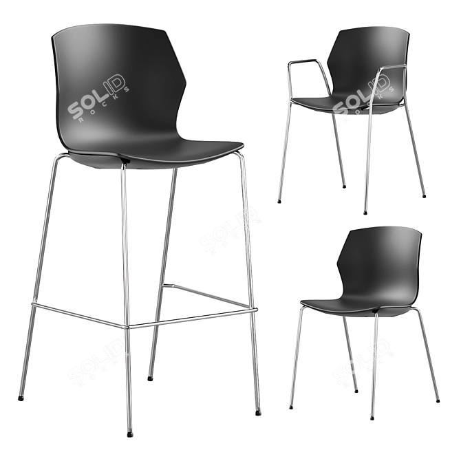 Ergonomic SOLE Chair by SOLO 3D model image 1