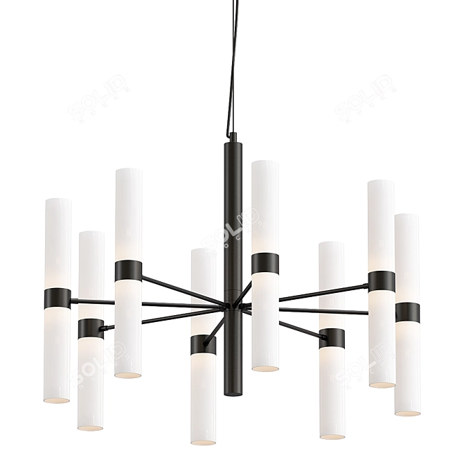 Sophisticated Chandelier Model for VRay 3D model image 1