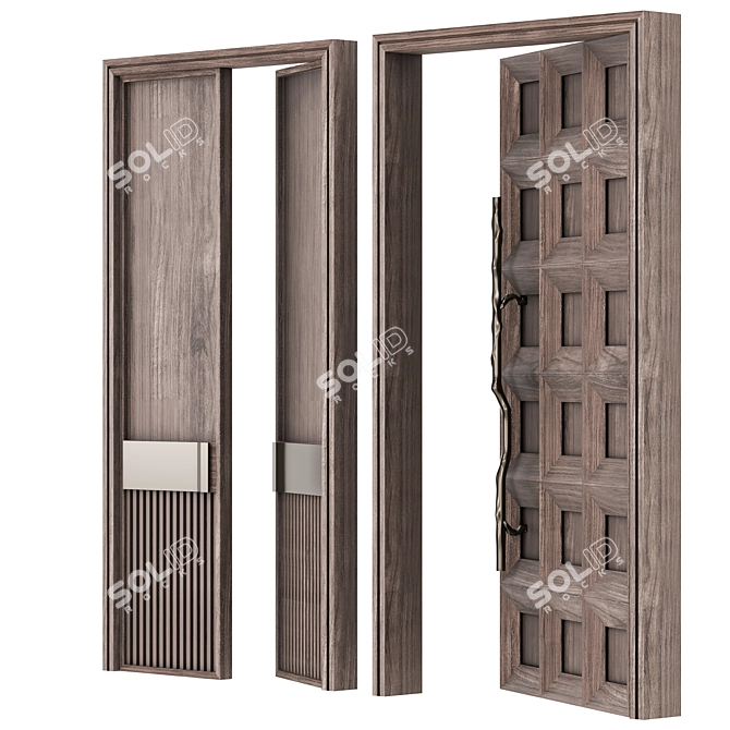 Ready-to-Use Door Collection 13 3D model image 4