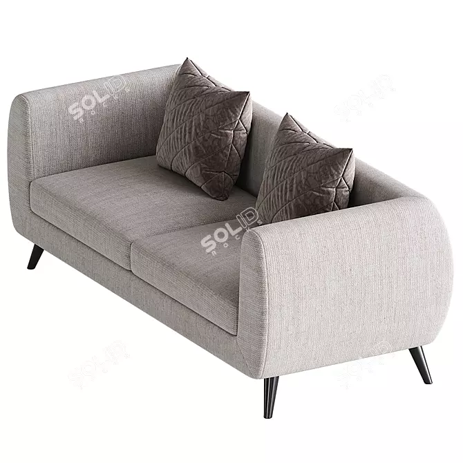 Luxy Sea Shell 3-Seater Sofa 3D model image 3