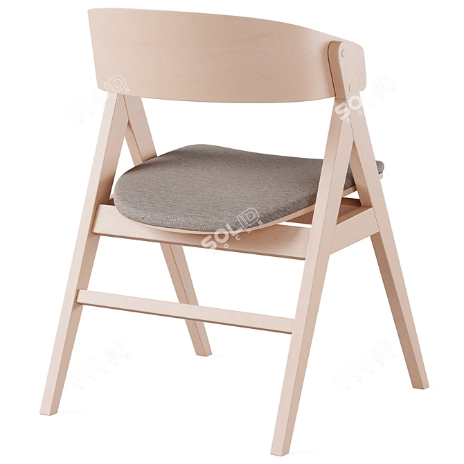  Modern Dining Set with Waterton Armchair 3D model image 4