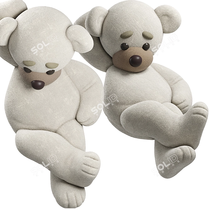 Title: Chill Bear Soft Toy 3D model image 1