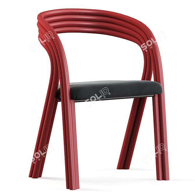 Modern Axel Enthoven Dining Chair 3D model image 3