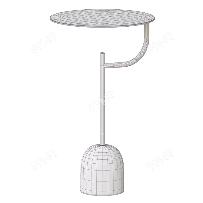 Contemporary Wittmann DETOUR Side Table 3D model image 2