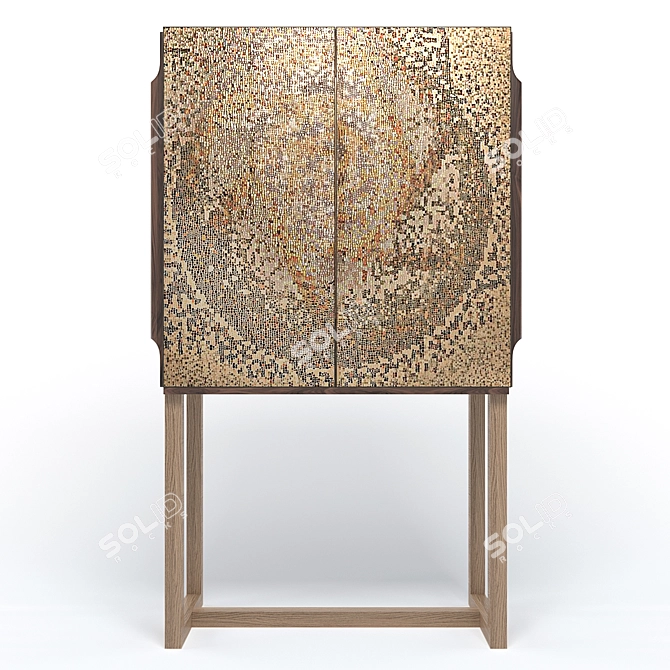 Elegant Vintage Style Cabinet 3D model image 3