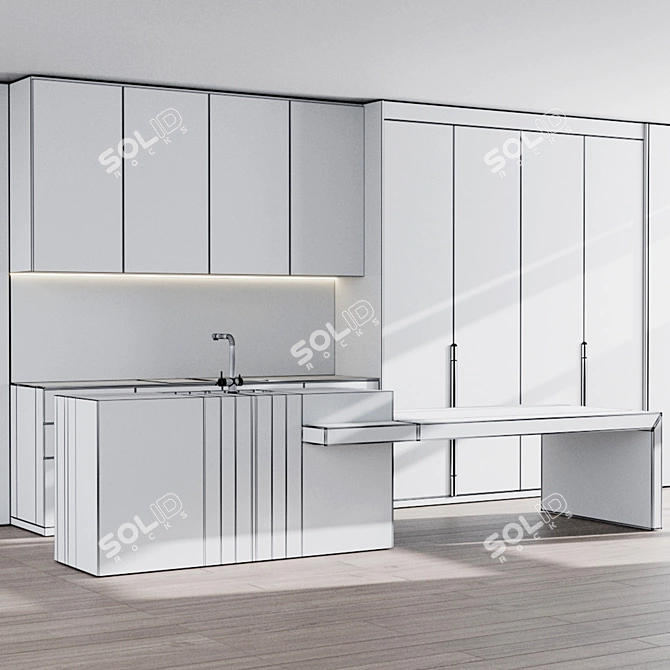 Bosch Kitchen No. 54 Assistant 3D model image 5