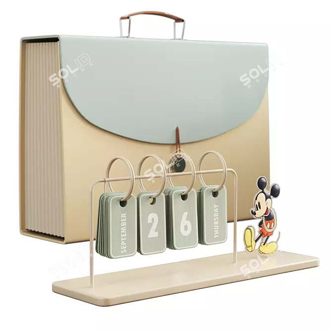 Mickey Mouse Desk Decor Set 3D model image 6