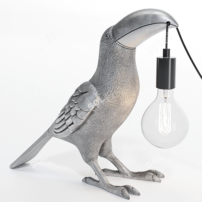 Tropical Toucan Table Lamp 3D model image 2