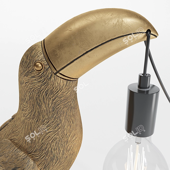 Tropical Toucan Table Lamp 3D model image 4