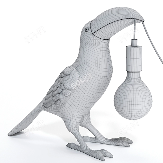 Tropical Toucan Table Lamp 3D model image 7