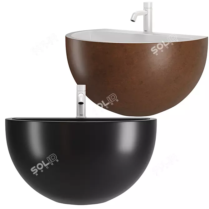 FALPER Bowl Washbasin Set 3D model image 3