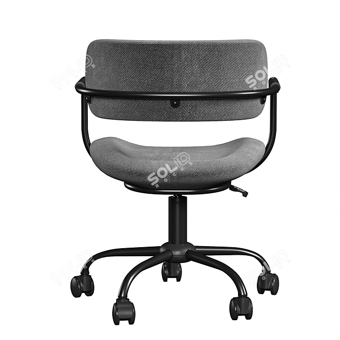 Marsi Textile Dark Grey Office Chair 3D model image 4