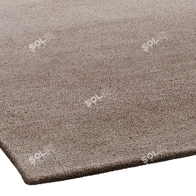 Dawn Beige Wool Rug, Benuta 3D model image 3