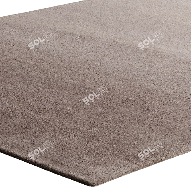 Dawn Beige Wool Rug, Benuta 3D model image 4