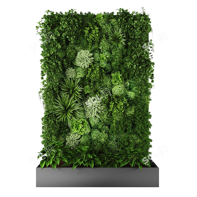 Unique Vertical Garden Wall Art 3D model image 1