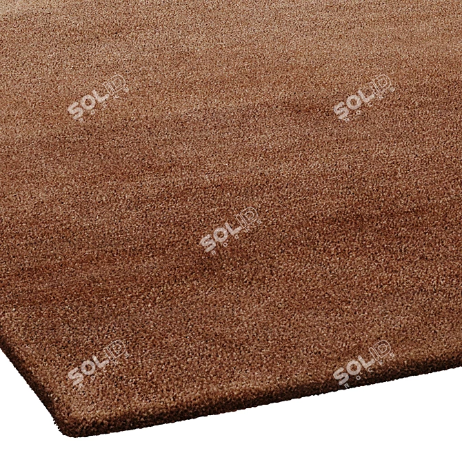 Terracotta Wool Rug by Benuta 3D model image 3