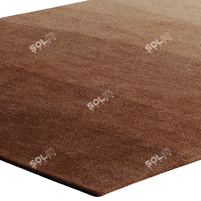 Terracotta Wool Rug by Benuta 3D model image 4