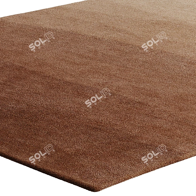 Terracotta Wool Rug by Benuta 3D model image 7