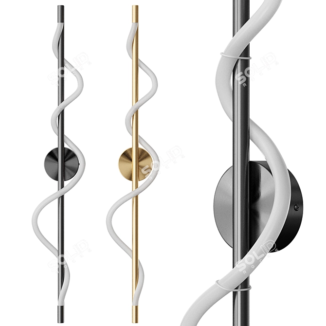 Modern LED Wall Light Glorify 3D model image 3