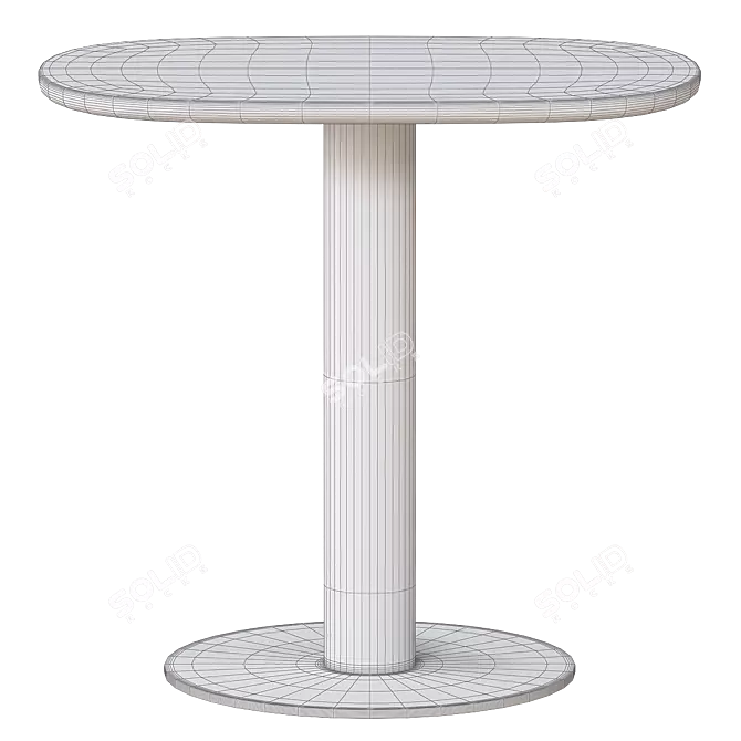  Sleek Contemporary Frezza Radar Desk 3D model image 2