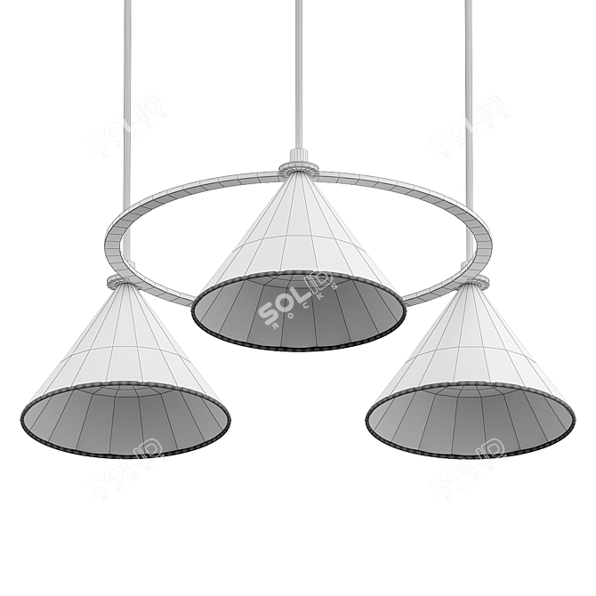 Sleek Modern Pendant Lighting 3D model image 2