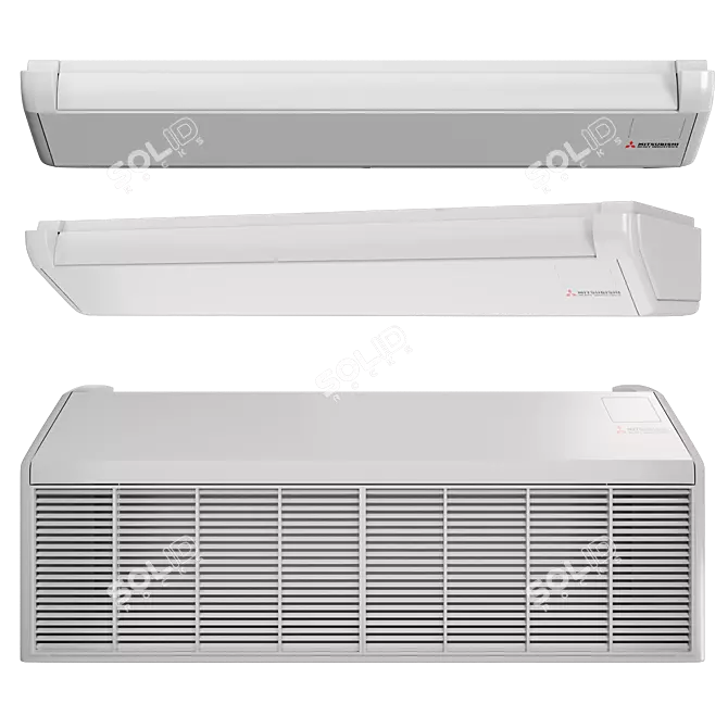 Mitsubishi Heavy Floor-Ceiling Air Conditioner 3D model image 1