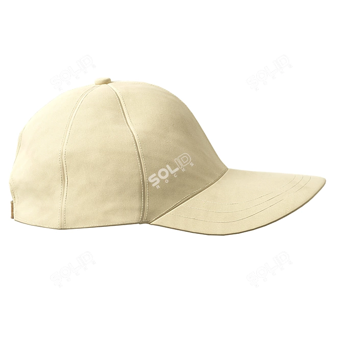 Copper Basic Twill Cap: ZARA 3D model image 3