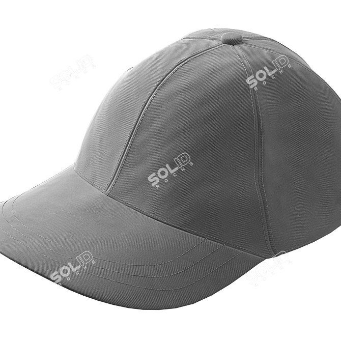 Copper Basic Twill Cap: ZARA 3D model image 4