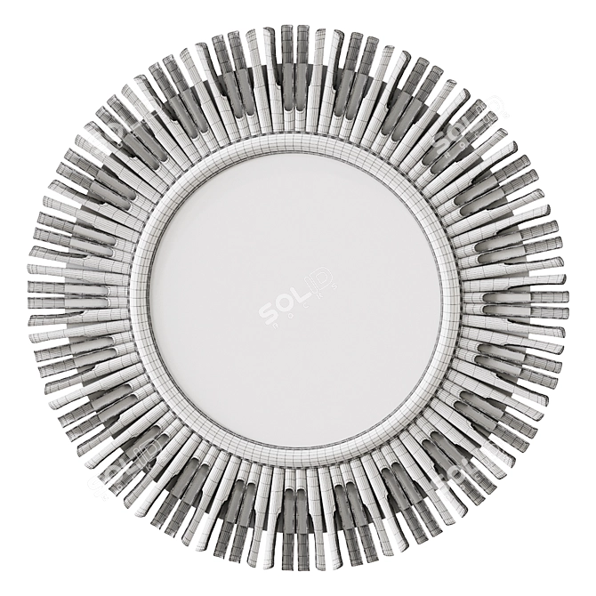 Modern Wall Mirror 644573 3D model image 2