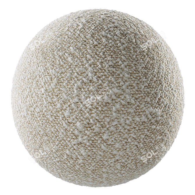 Boucle Fabric Material Vray Conversion 3D model image 1