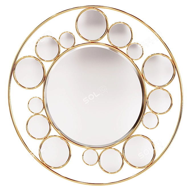 Wall Mirror 635947 - Modern Design 3D model image 1