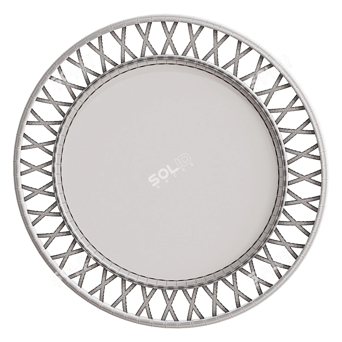 Wall Mirror 633812 Gold Frame 3D model image 2