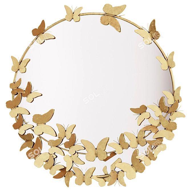 Butterfly Mirror 662688 3D model image 1
