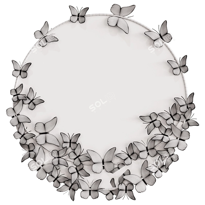  Butterfly Mirror 662688 3D model image 2