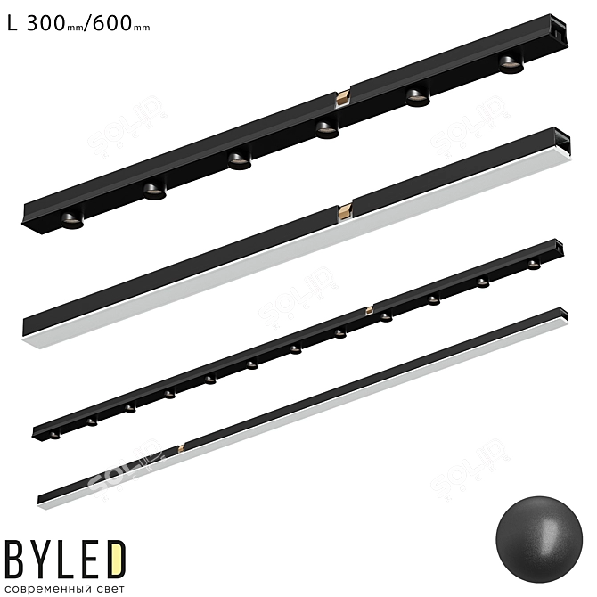 Byled Gravity Magnetic Inset Luminaire 3D model image 1