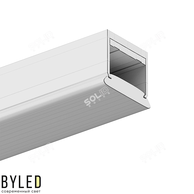 Byled Gravity Magnetic Inset Luminaire 3D model image 2