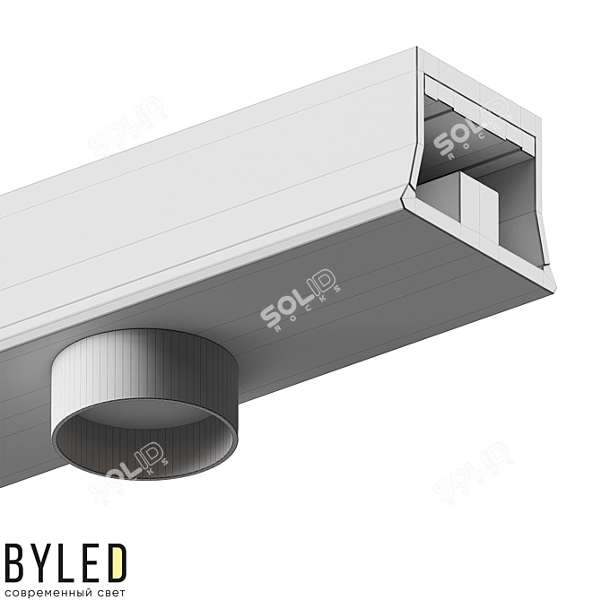 Byled Gravity Magnetic Inset Luminaire 3D model image 3