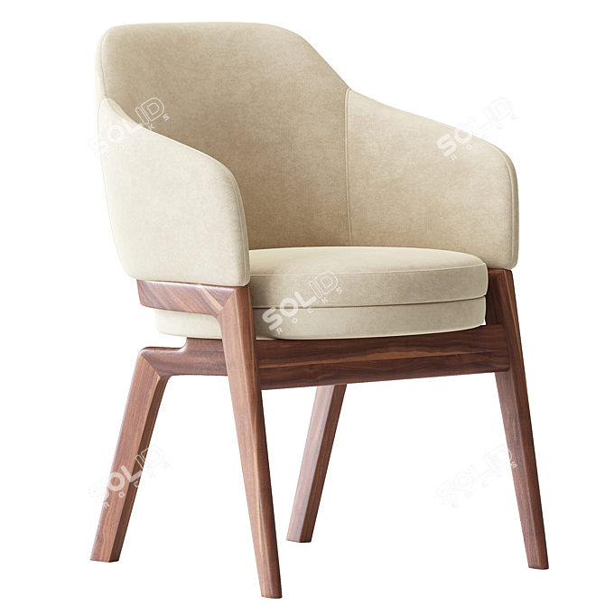 Modern Macaron Armchair: 2014 Version 3D model image 5