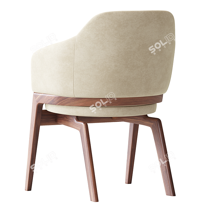 Modern Macaron Armchair: 2014 Version 3D model image 1