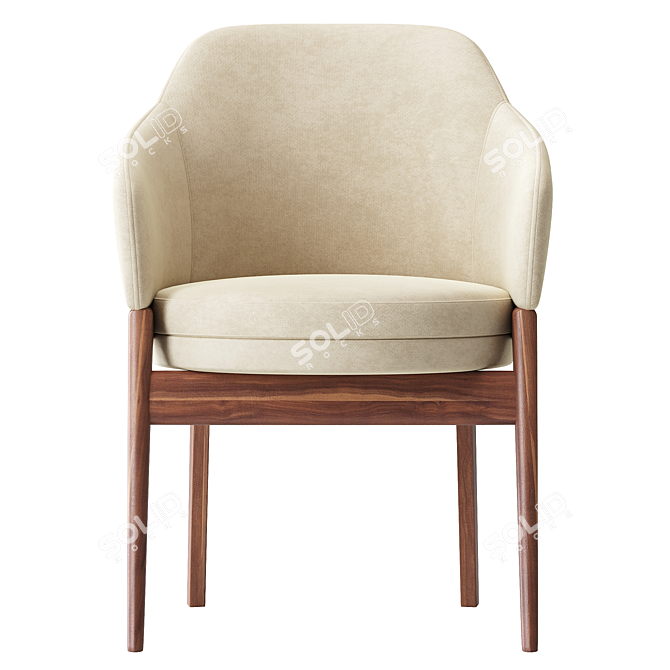 Modern Macaron Armchair: 2014 Version 3D model image 2