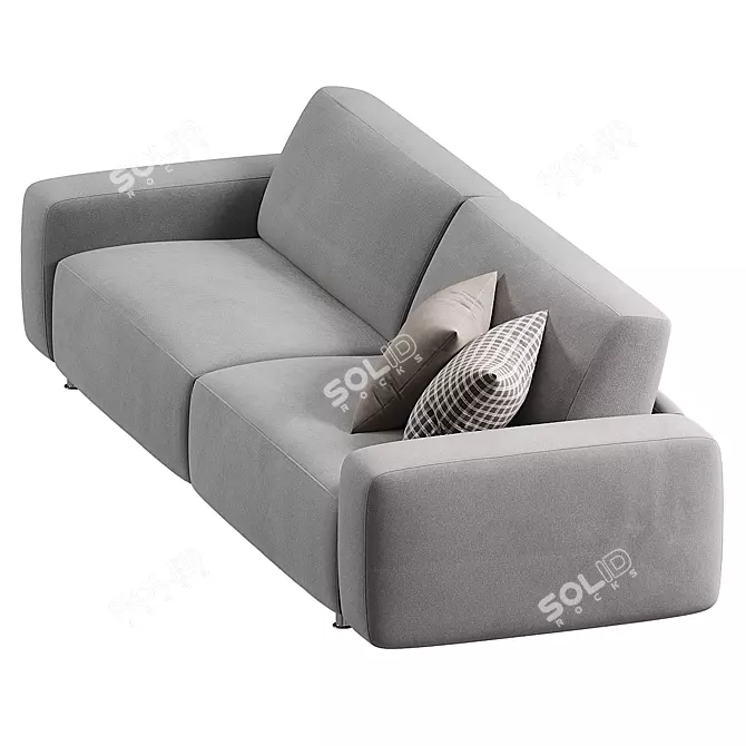 Sleek Modern CROSS Sofa Model 3D model image 3