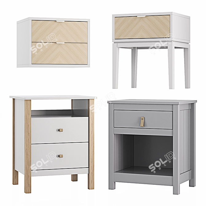 Ellipse Furniture Set 3D model image 2