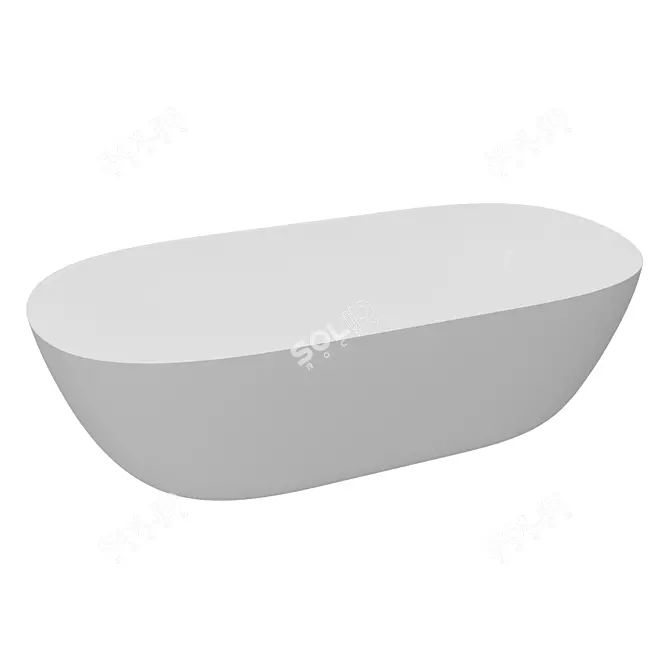 TONI ARTI Biella Luxury Bathtub 3D model image 1