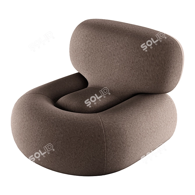 Contemporary Clavis Armchair Design 3D model image 1