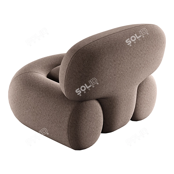 Contemporary Clavis Armchair Design 3D model image 2