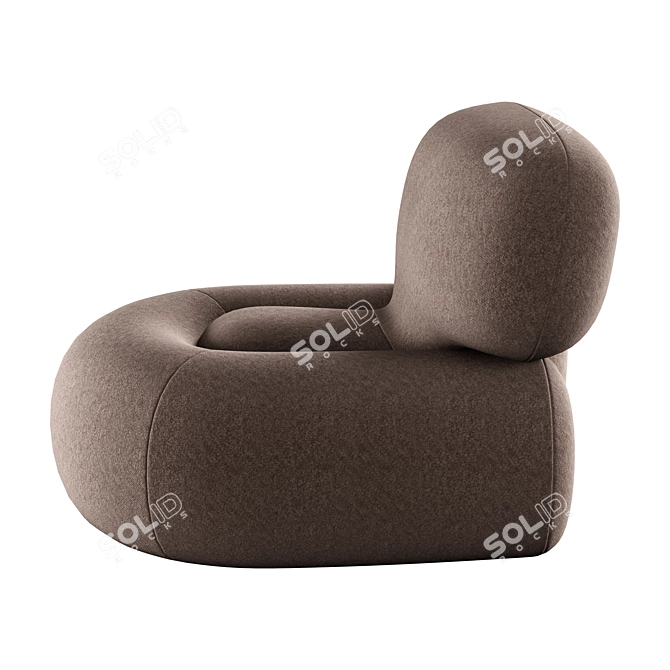 Contemporary Clavis Armchair Design 3D model image 3