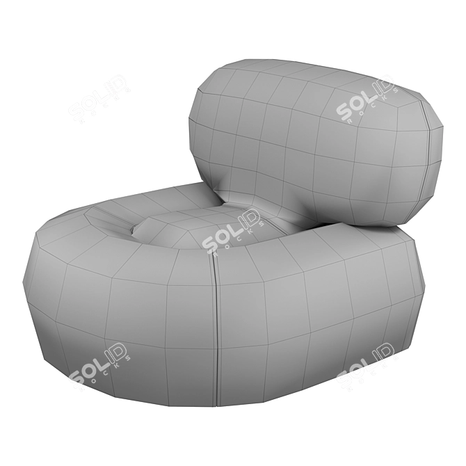 Contemporary Clavis Armchair Design 3D model image 6