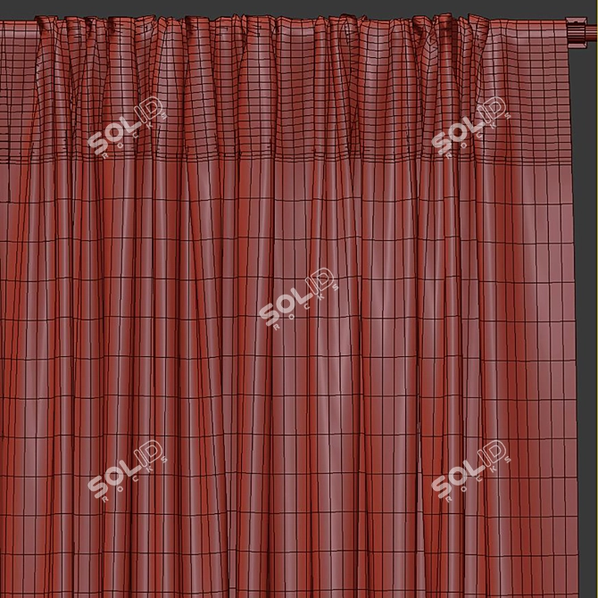 Revamped Curtain No. 622 3D model image 4